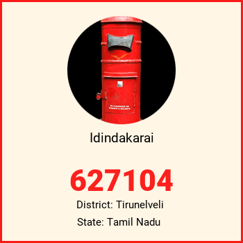 Idindakarai pin code, district Tirunelveli in Tamil Nadu