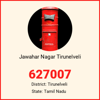 Jawahar Nagar Tirunelveli pin code, district Tirunelveli in Tamil Nadu
