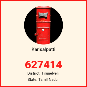 Karisalpatti pin code, district Tirunelveli in Tamil Nadu