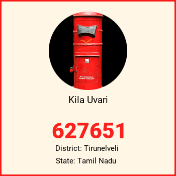 Kila Uvari pin code, district Tirunelveli in Tamil Nadu