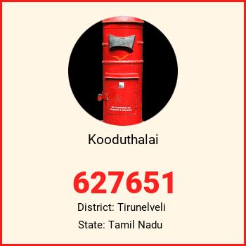 Kooduthalai pin code, district Tirunelveli in Tamil Nadu
