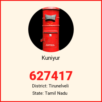 Kuniyur pin code, district Tirunelveli in Tamil Nadu