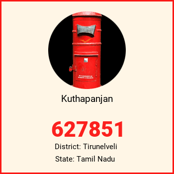 Kuthapanjan pin code, district Tirunelveli in Tamil Nadu