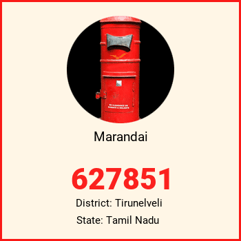 Marandai pin code, district Tirunelveli in Tamil Nadu