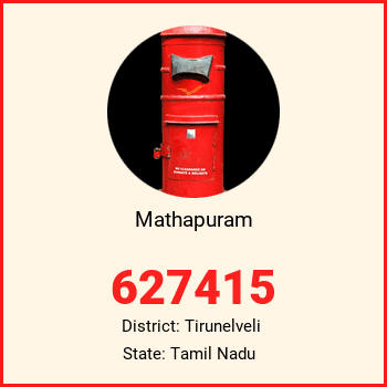 Mathapuram pin code, district Tirunelveli in Tamil Nadu