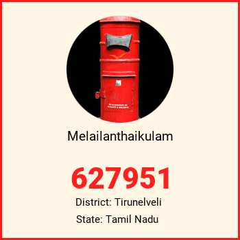 Melailanthaikulam pin code, district Tirunelveli in Tamil Nadu