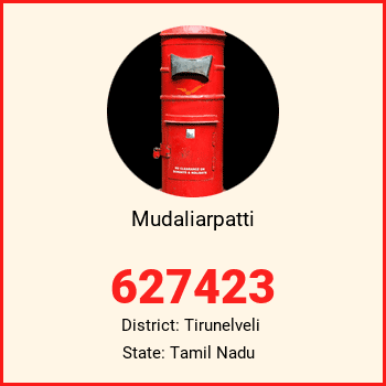 Mudaliarpatti pin code, district Tirunelveli in Tamil Nadu