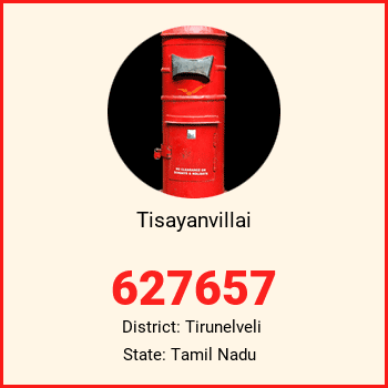 Tisayanvillai pin code, district Tirunelveli in Tamil Nadu