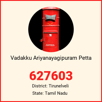 Vadakku Ariyanayagipuram Petta pin code, district Tirunelveli in Tamil Nadu