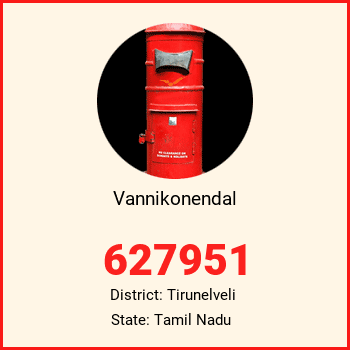 Vannikonendal pin code, district Tirunelveli in Tamil Nadu