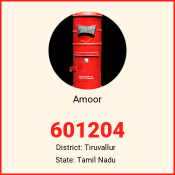 Amoor pin code, district Tiruvallur in Tamil Nadu