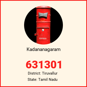 Kadananagaram pin code, district Tiruvallur in Tamil Nadu