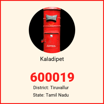 Kaladipet pin code, district Tiruvallur in Tamil Nadu