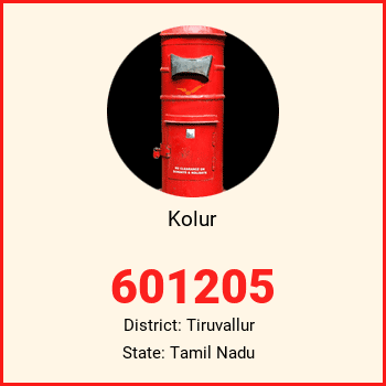 Kolur pin code, district Tiruvallur in Tamil Nadu