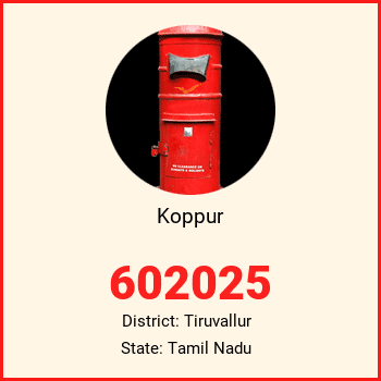 Koppur pin code, district Tiruvallur in Tamil Nadu