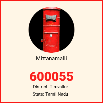 Mittanamalli pin code, district Tiruvallur in Tamil Nadu
