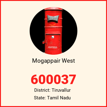 Mogappair West pin code, district Tiruvallur in Tamil Nadu