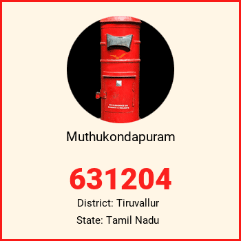 Muthukondapuram pin code, district Tiruvallur in Tamil Nadu