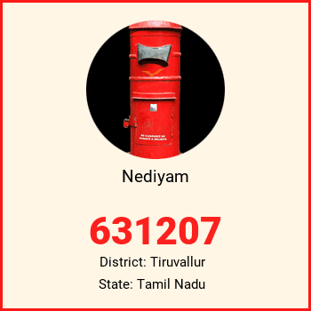 Nediyam pin code, district Tiruvallur in Tamil Nadu
