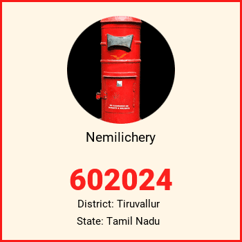 Nemilichery pin code, district Tiruvallur in Tamil Nadu