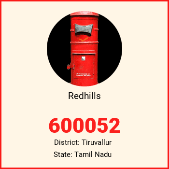 Redhills pin code, district Tiruvallur in Tamil Nadu