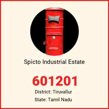 Spicto Industrial Estate pin code, district Tiruvallur in Tamil Nadu