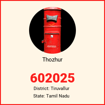 Thozhur pin code, district Tiruvallur in Tamil Nadu