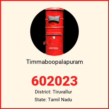 Timmaboopalapuram pin code, district Tiruvallur in Tamil Nadu