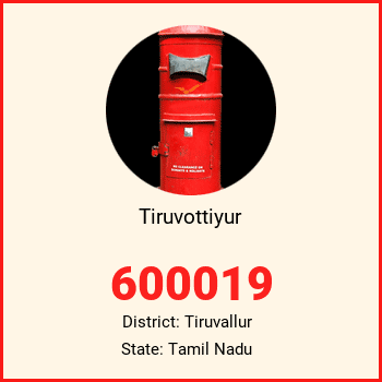 Tiruvottiyur pin code, district Tiruvallur in Tamil Nadu