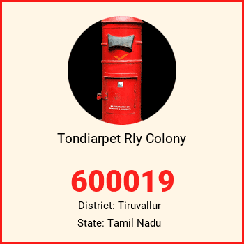 Tondiarpet Rly Colony pin code, district Tiruvallur in Tamil Nadu