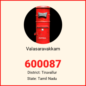Valasaravakkam pin code, district Tiruvallur in Tamil Nadu