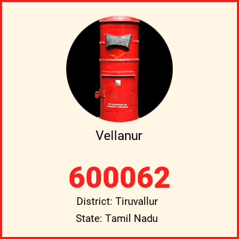 Vellanur pin code, district Tiruvallur in Tamil Nadu