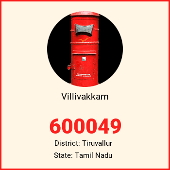 Villivakkam pin code, district Tiruvallur in Tamil Nadu