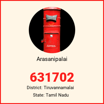 Arasanipalai pin code, district Tiruvannamalai in Tamil Nadu