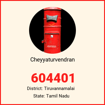 Cheyyaturvendran pin code, district Tiruvannamalai in Tamil Nadu