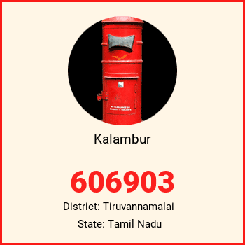 Kalambur pin code, district Tiruvannamalai in Tamil Nadu