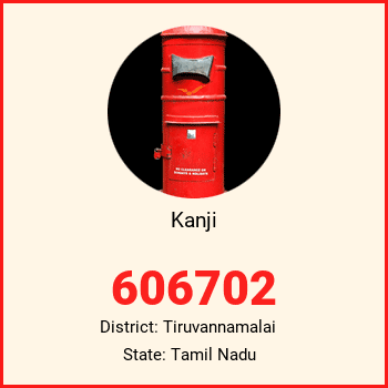 Kanji pin code, district Tiruvannamalai in Tamil Nadu