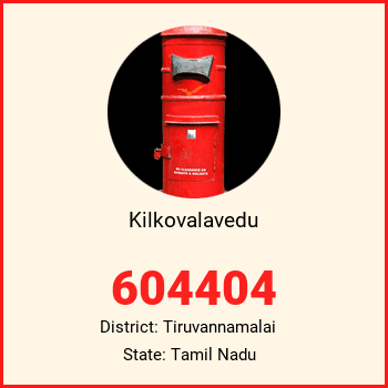 Kilkovalavedu pin code, district Tiruvannamalai in Tamil Nadu