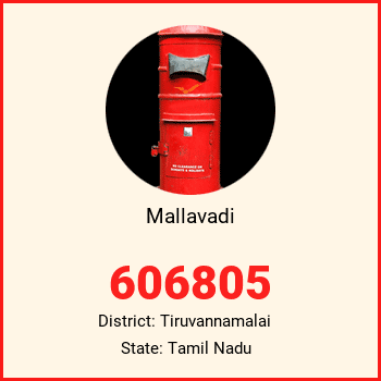 Mallavadi pin code, district Tiruvannamalai in Tamil Nadu