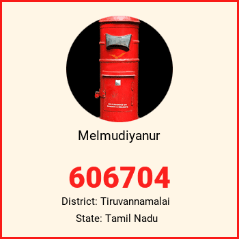 Melmudiyanur pin code, district Tiruvannamalai in Tamil Nadu