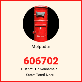 Melpadur pin code, district Tiruvannamalai in Tamil Nadu