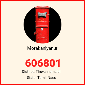 Morakaniyanur pin code, district Tiruvannamalai in Tamil Nadu