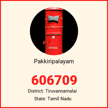 Pakkiripalayam pin code, district Tiruvannamalai in Tamil Nadu