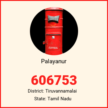 Palayanur pin code, district Tiruvannamalai in Tamil Nadu