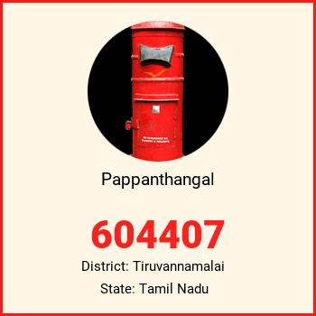 Pappanthangal pin code, district Tiruvannamalai in Tamil Nadu