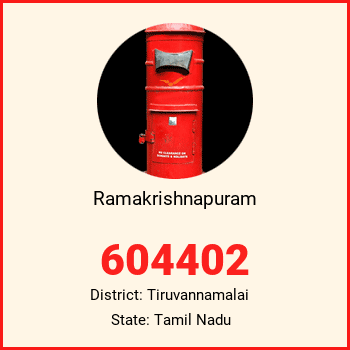 Ramakrishnapuram pin code, district Tiruvannamalai in Tamil Nadu