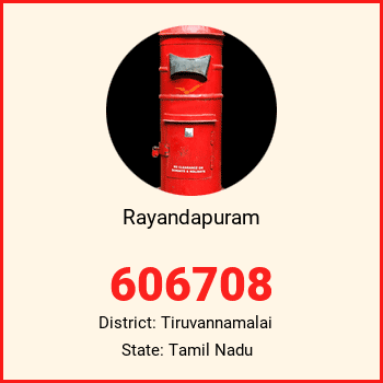 Rayandapuram pin code, district Tiruvannamalai in Tamil Nadu