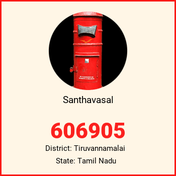 Santhavasal pin code, district Tiruvannamalai in Tamil Nadu