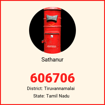 Sathanur pin code, district Tiruvannamalai in Tamil Nadu