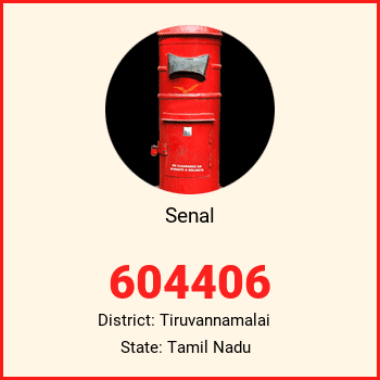Senal pin code, district Tiruvannamalai in Tamil Nadu
